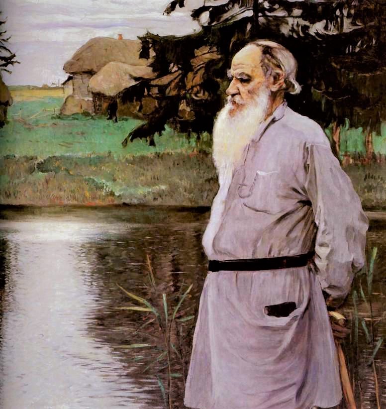 Lev Tolstoj in un dipinto di Michail Vasil'evič Nesterov (1907)