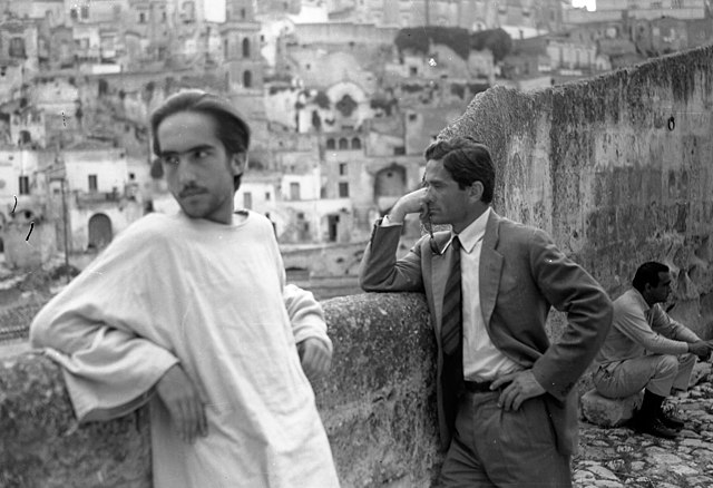 Pier Paolo Pasolini durante le riprese de Il Vangelo secondo Matteo