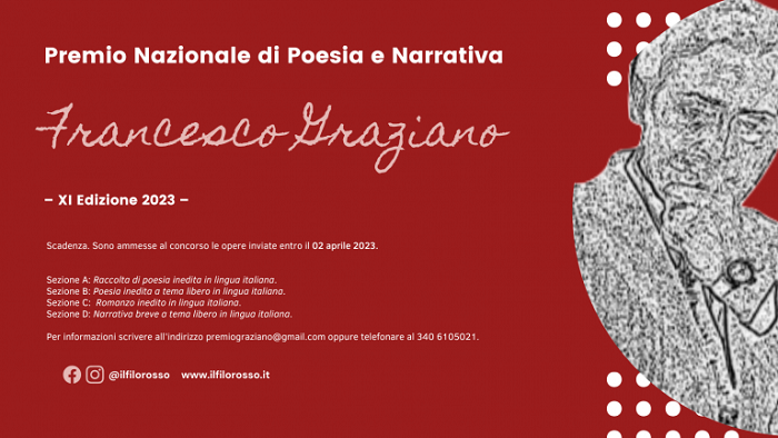 edizione 2023 del Premio Nazionale di Poesia e Narrativa “Francesco Graziano”
