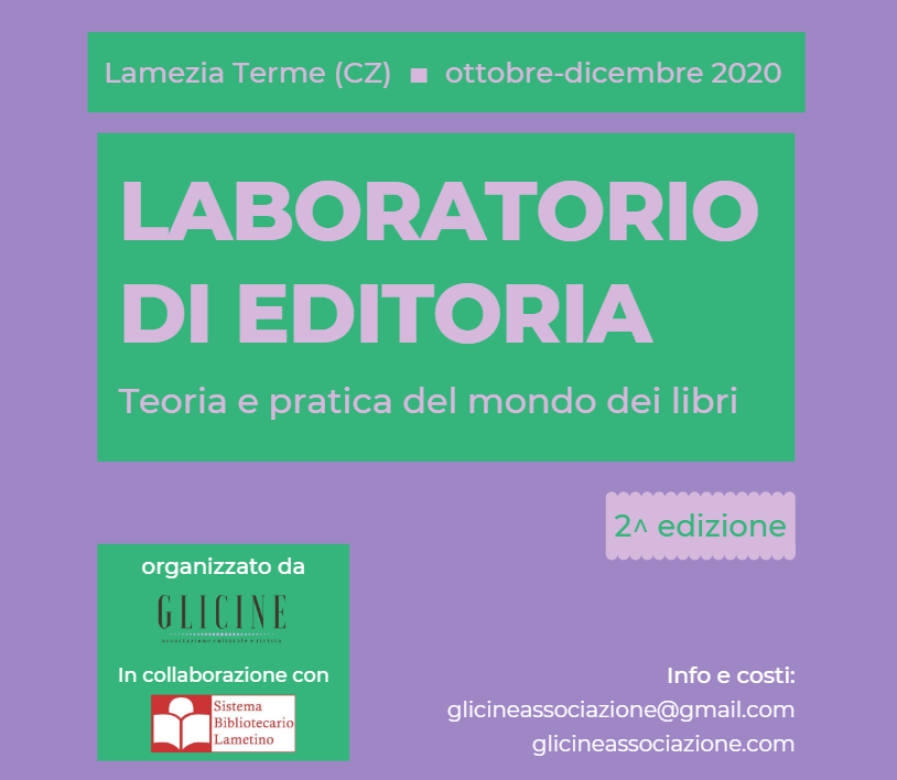 Laboratorio di Editoria – seconda edizione Glicine associazione