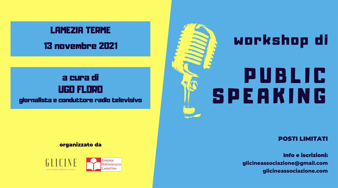 Workshop di Public Speaking a cura di Ugo Floro
