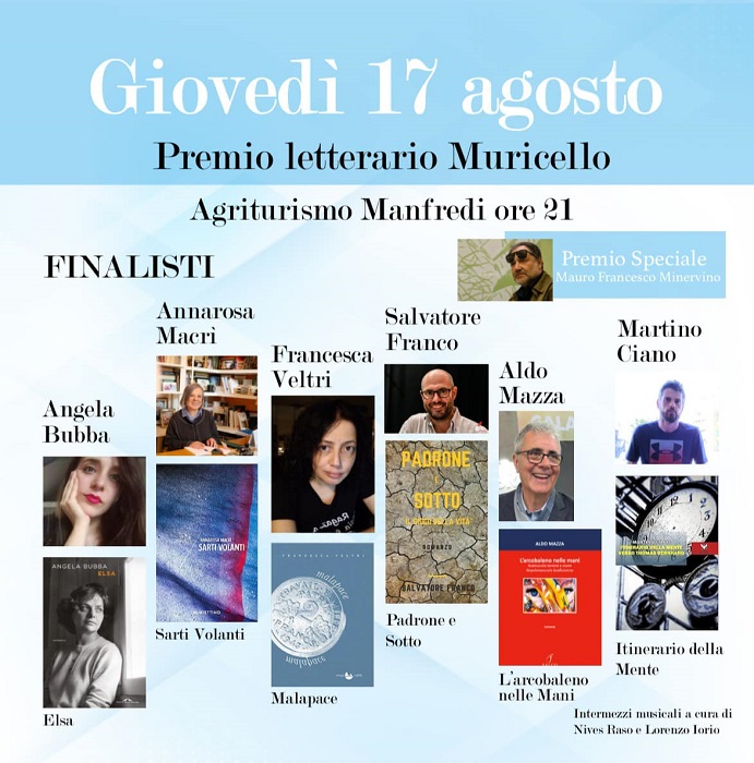 Premio Muricello 2023: la sestina finalista del premio letterario e tutti gli ospiti della XI edizione