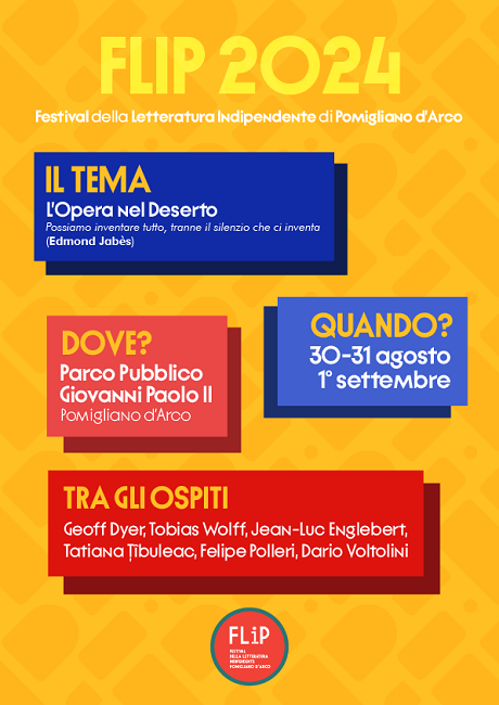 FLIP – Festival della Letteratura Indipendente di Pomigliano d’Arco: dal 30 agosto al 1° settembre la quarta edizione