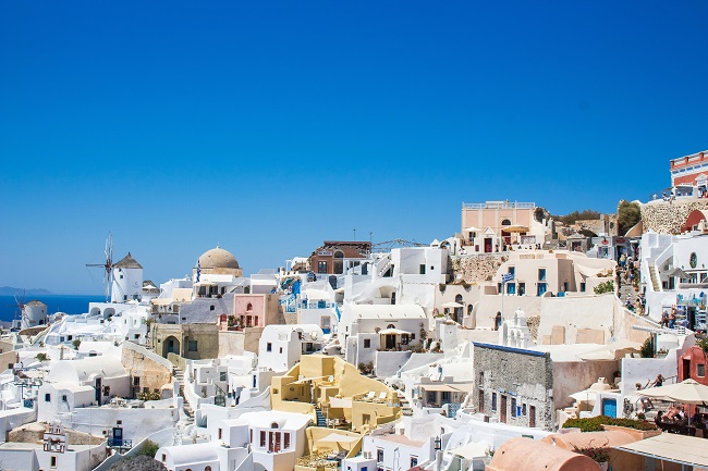 Turismo di massa a Santorini