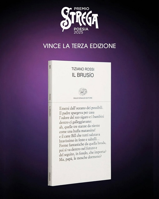 Premio Strega Poesia 2025: vince “Il brusio” di Tiziano Rossi