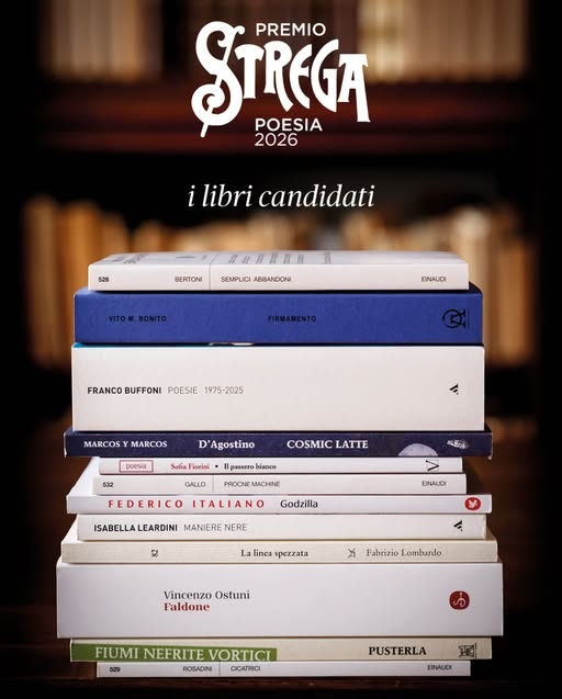 12 libri candidati al Premio Strega Poesia 2026