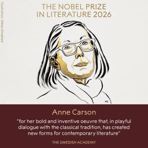 Anne Carson è il Premio Nobel per la Letteratura 2026